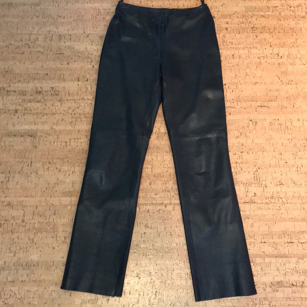 Lamb skin leather pants by Bebe